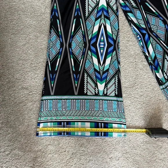 Sunny Leigh Multicolor Geometric Women's Wide-Leg Pants - Picture 6 of 9